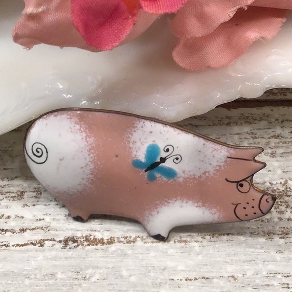 🌾[2/$28.00]🌾 Vintage Pink Pig - Picture 6 of 8